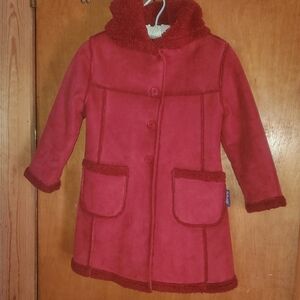 Rothschild Red Pea Coat Warm and Stylish